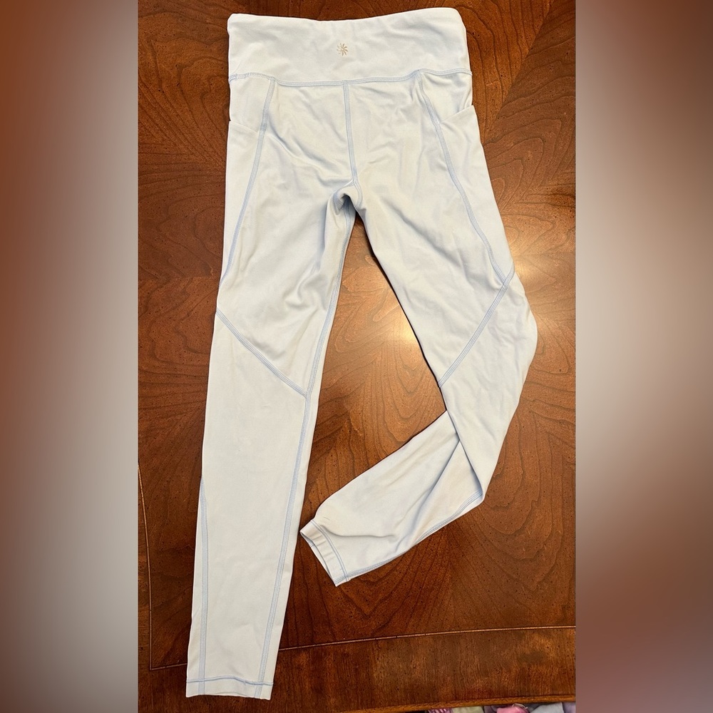 Athleta Girl High Rise Stash Your Treasure light blue leggings